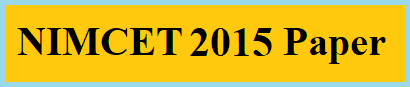nimcet 2015 previous year paper